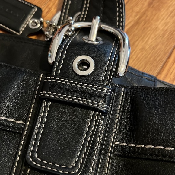 COACH Black Satchel Authentic - Picture 3 of 16